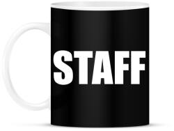 printfashion Staff felirat - Bögre - Fekete (18422214)