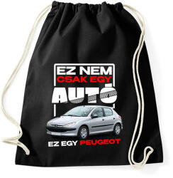 printfashion ez nem csak egy autó ez egy PEUGEOT - Sportzsák, Tornazsák - Fekete (18243958)