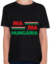 printfashion RIA RIA Hungária (5) - Gyerek póló - Fekete (18261972)