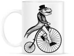 printfashion T-rex velocipeden - Bögre - Fehér (17916769)