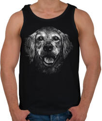 printfashion Golden retriever - Férfi atléta - Fekete (17968860)