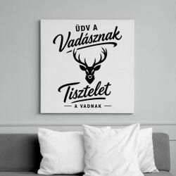 printfashion Üdv vadász - Vászonkép - Fehér (18438712)