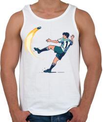 printfashion Szabadrúgás - Férfi atléta - Fehér (17860151)