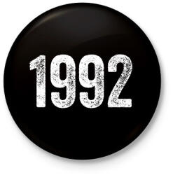 printfashion 1992 - Kitűző, hűtőmágnes - Fekete (18254096)