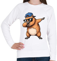 printfashion capybara menő - Női pulóver - Fehér (18066134)