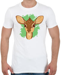 printfashion Őzike - Férfi póló - Fehér (17882219)