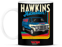 printfashion SWQK Hawkins hitmakers! - Bögre - Fekete (18081233)