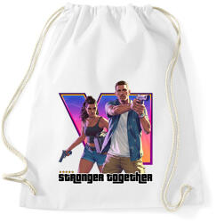 printfashion Stronger together GTA 6 - Sportzsák, Tornazsák - Fehér (18484333)