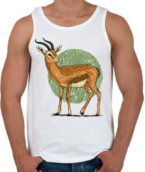 printfashion Gazella - Férfi atléta - Fehér (17910102)
