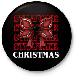 printfashion Stranger Christmas - Kitűző, hűtőmágnes - Fekete (17875432)