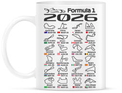 printfashion Formula 1 2026 naptár - Bögre - Fehér (18063311)