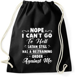 printfashion Nope i cant go to hell - Sportzsák, Tornazsák - Fekete (18451233)