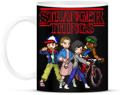 printfashion Stranger things 8 bit - Bögre - Fekete (18105637)