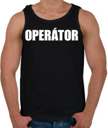 printfashion Operátor felirat - Férfi atléta - Fekete (18419968)