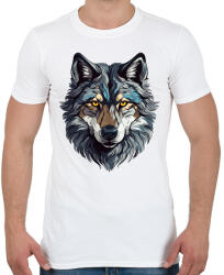 printfashion Farkas - Férfi póló - Fehér (18089915)