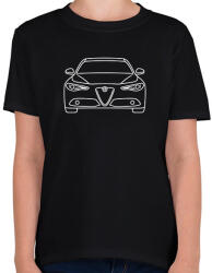 printfashion Alfa Romeo Giulia - Gyerek póló - Fekete (17939108)