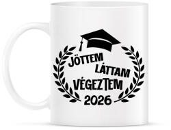 printfashion Jöttem láttam végeztem - Bögre - Fehér (18303227)
