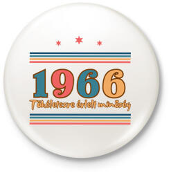 printfashion 60 Szülinap tökéletes 1966 - Kitűző, hűtőmágnes - Fehér (18238981)