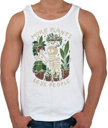 printfashion More plant less people - Férfi atléta - Fehér (18460726)