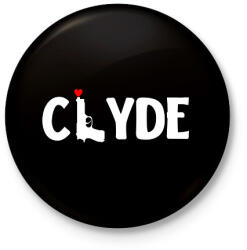 printfashion Bonnie Clyde páros póló - Clyde - Kitűző, hűtőmágnes - Fekete (18111058)