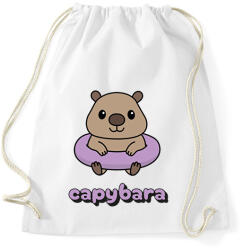 printfashion capybara lila - Sportzsák, Tornazsák - Fehér (18040657)