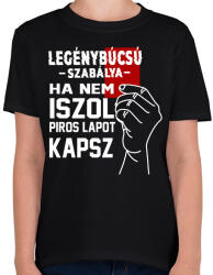 printfashion Legénybúcsú szabálya - fehér - Gyerek póló - Fekete (18263372)