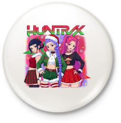 printfashion Karácsonyi kpop demon hunters- Huntrix - Kitűző, hűtőmágnes - Fehér (17867742)