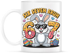 printfashion húsvéti six seven - Bögre - Fehér (18170354)