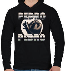 printfashion Pedro - Férfi kapucnis pulóver - Fekete (18310636)