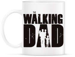printfashion The walking dad - apa három gyerekkel - Bögre - Fehér (18443281)