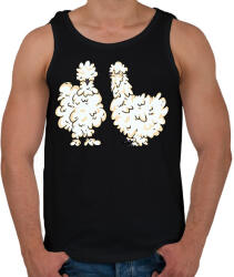 printfashion Gyöngytyúk - Férfi atléta - Fekete (17900202)