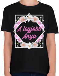 printfashion A legjobb anya - Gyerek póló - Fekete (18311609)