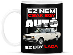 printfashion ez nem csak egy autó ez egy LADA - Bögre - Fekete (18243502)