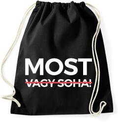 printfashion Most vagy Soha! - Tisza - Sportzsák, Tornazsák - Fekete (18333061)