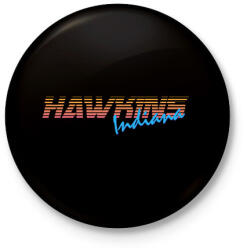 printfashion hawkins indiana - Kitűző, hűtőmágnes - Fekete (18106558)