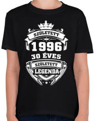 printfashion 30 éves - Gyerek póló - Fekete (18094954)