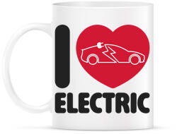 printfashion I love electric - Bögre - Fehér (18378237)