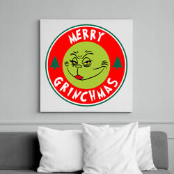 printfashion Merry Grinchmas - Vászonkép - Fehér (17866423)