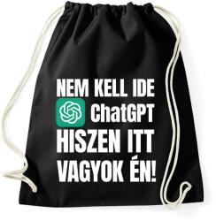 printfashion Mindent tudok - Sportzsák, Tornazsák - Fekete (18408631)