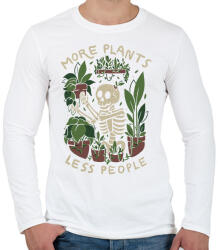 printfashion More plant less people - Férfi hosszú ujjú póló - Fehér (18460752)