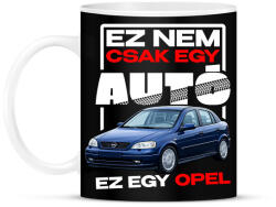 printfashion ez nem csak egy autó ez egy opel 2 - Bögre - Fekete (18249495)
