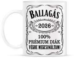 printfashion BALLAGÁS 2026 fekete - Bögre - Fehér (18302769)