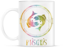 printfashion zodiac pisces - Bögre - Fehér (18145236)