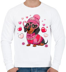 printfashion Tacskó Valentin - Férfi pulóver - Fehér (18113810)