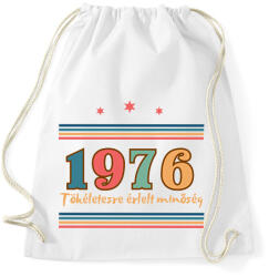 printfashion Szülinap tökéletes1976 - Sportzsák, Tornazsák - Fehér (18126501)
