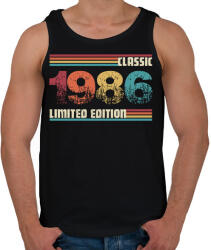 printfashion Classic 1986 - Férfi atléta - Fekete (18116480)