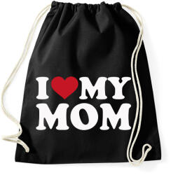 printfashion I love my mom - Sportzsák, Tornazsák - Fekete (18415501)