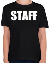 printfashion Staff felirat - Gyerek póló - Fekete (18421895)