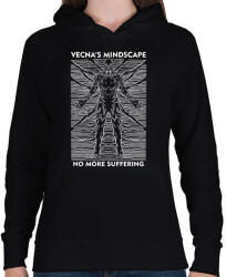 printfashion Vecna Stranger Things - Női kapucnis pulóver - Fekete (18080275)