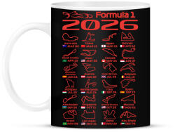 printfashion Formula 1 2026 naptár - Bögre - Fekete (18063762)